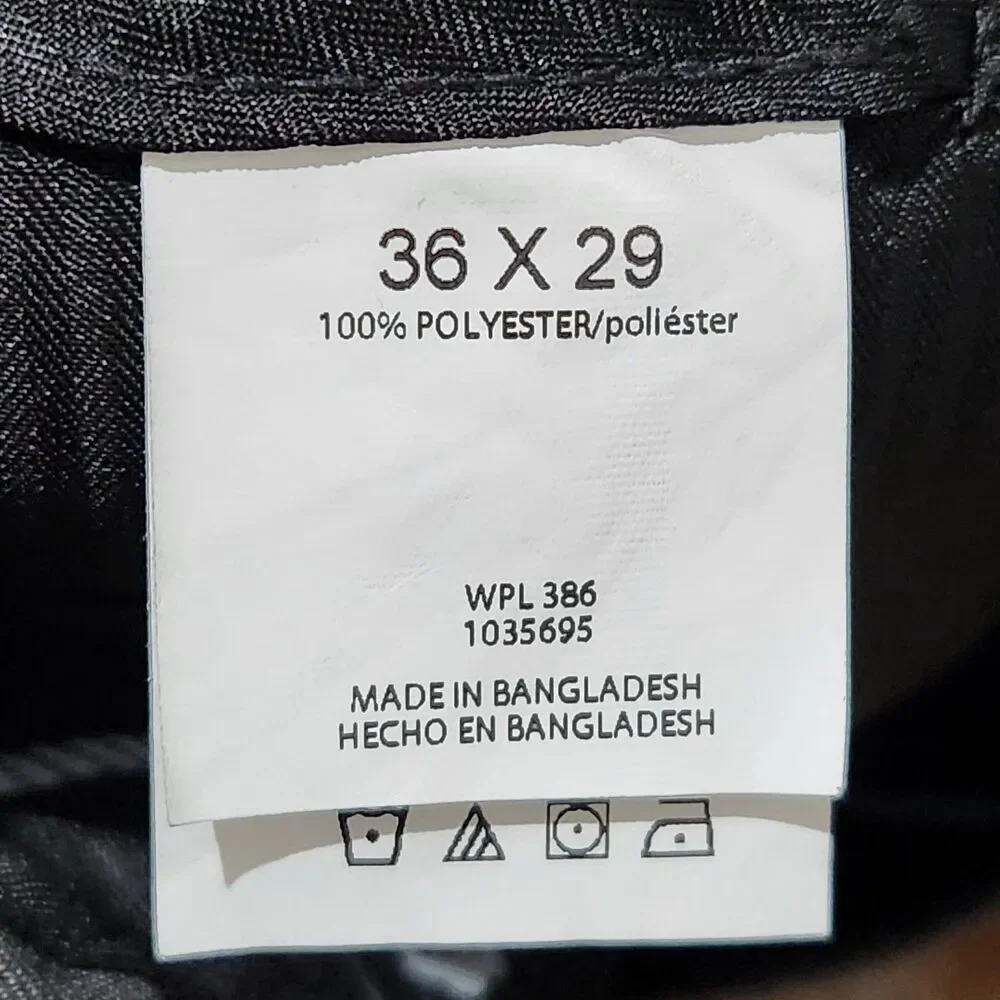 Haggar Cool 18 Dress Pants Mens Size 36x29 Dark Gray Color Expandable Waist